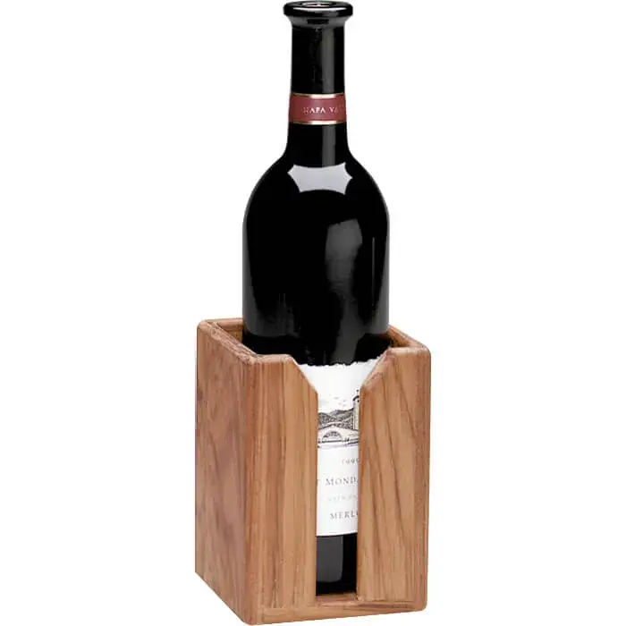 Holiday Sale Teak Wine Bottle Rack
