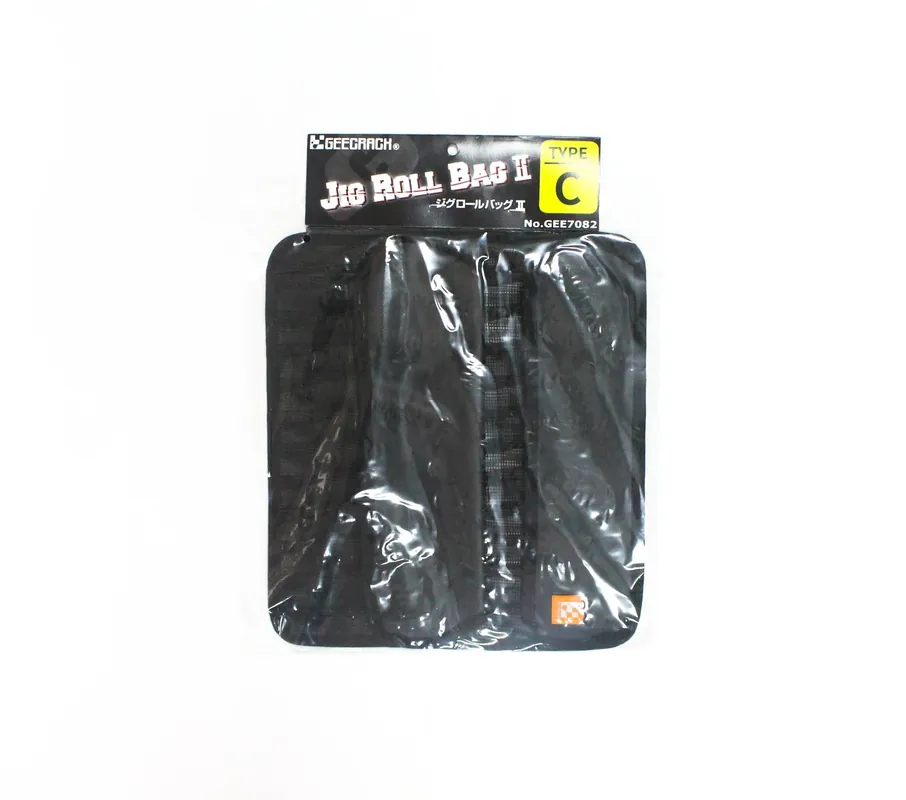 Seasonal Sale Gee Crack Jig Roll Bag Type C 24 Pockets Max Length 14 cm Black (4673)