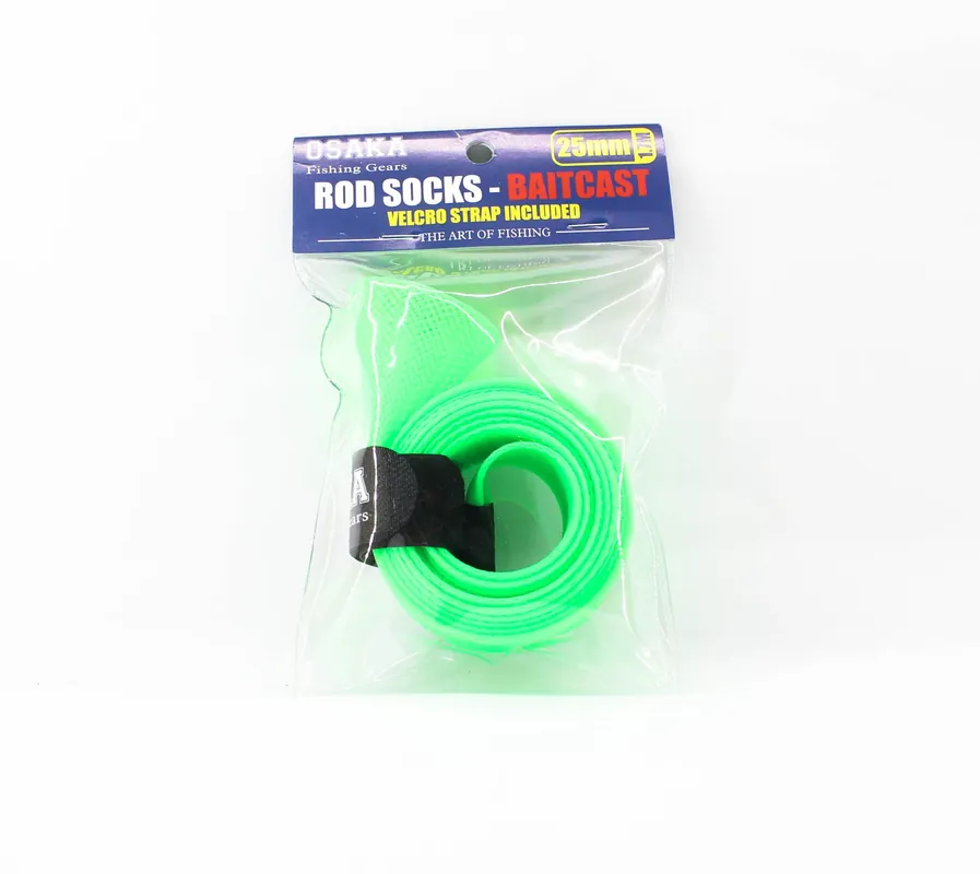 Popular Crimson Osaka Rod Sock for Baitcast 25mm x 1.7m ORS-B2517 Green (6039)