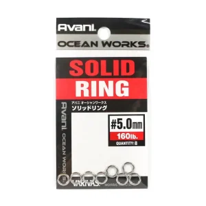 Brand New Varivas AH-19 Ocean Works Solid Ring Size 5.0 mm 160lb (4124)