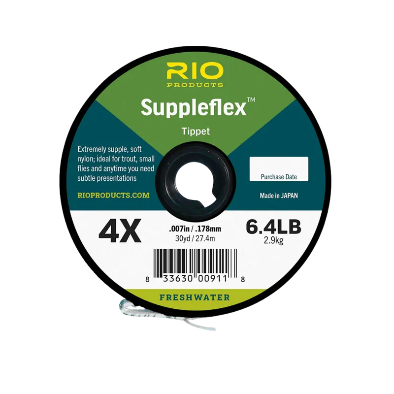 Special Discount RIO SUPPLEFLEX TIPPET - 4X 6.4LB 30YD SPOOL