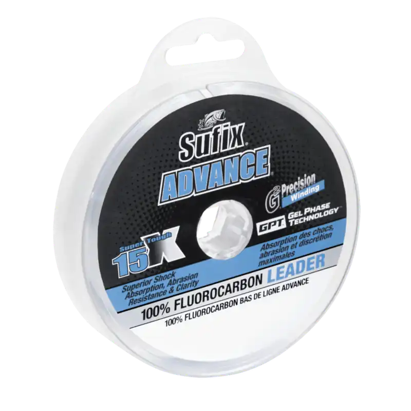 Sale SUFIX ADVANCE FLUOROCARBON LEADER 25YD 20LBS CLEAR