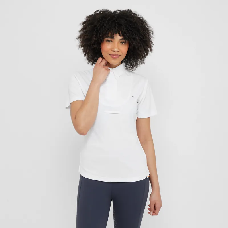 Hot Picks Aubrion Women’s Short Sleeve Tie Shirt White