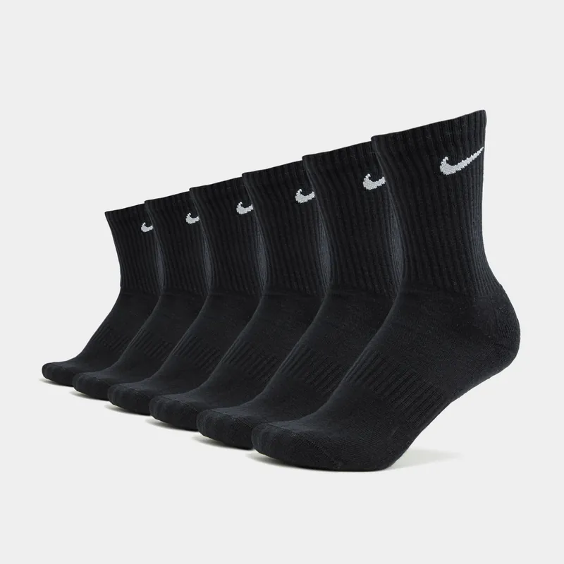 Nike Unisex Everyday Cushioned Training Crew Socks 6 Pack Buy Direct