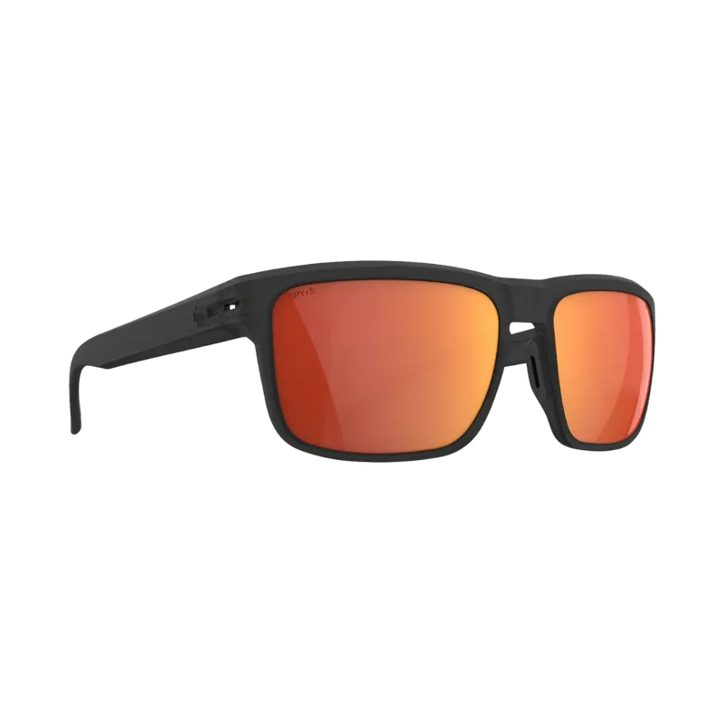SPY REGION XL SUNGLASSES - TRANSLUCENT MATTE BLACK/HAPPY BOOST POLAR ORANGE MIRROR Top Rated