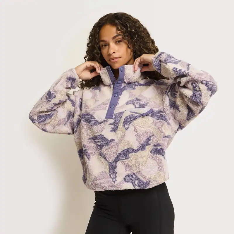 Columbia Women‘s Helvetia II Cropped Sherpa Half Snap Printed Fleece Fresh Stock