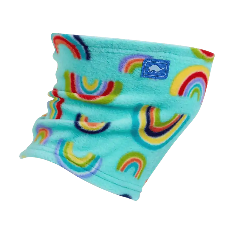 TURTLE FUR KIDS PLAYFUL PRINT FLEECE NECK WARMER High Quality