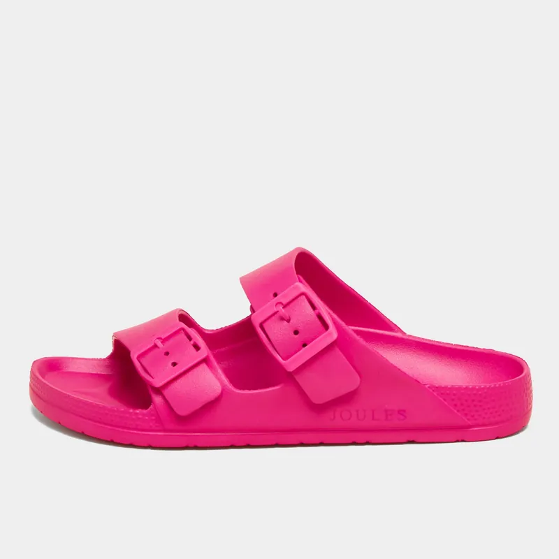 Super Sale Joules Women’s Sunseeker Bright Pink EVA Double Buckle Sliders