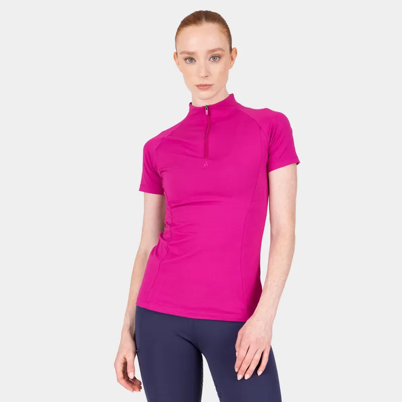 Popular Aubrion Women‘s React Short Sleeve Base Layer Fuchsia