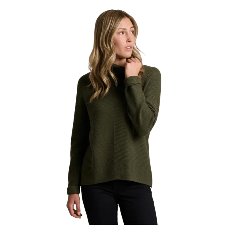 KUHL WOMEN‘S SOLACE SWEATER HEATHERED KNIT - VINE Weekend Sale