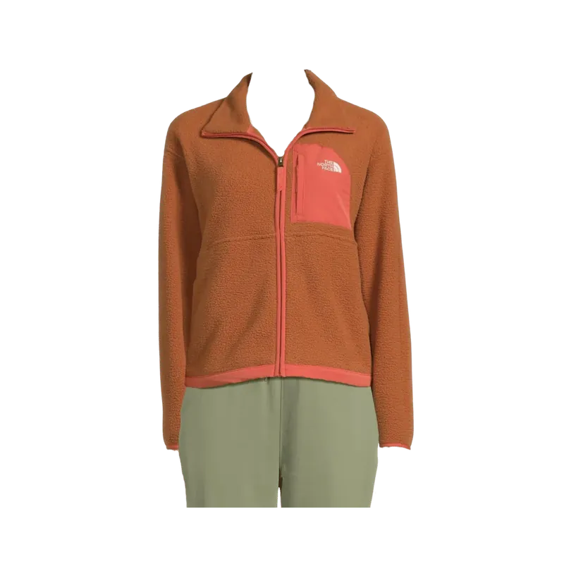 NORTHFACE WOMEN‘S YUMIORI OFF PEAK FULL-ZIP FLEECE JACKET - BURNT UMBER/MARS DUST Seasonal Sale