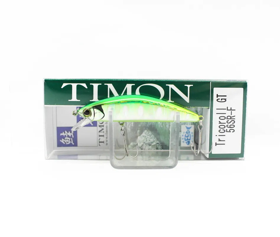 Limited Time Jackall Timon Tricoroll GT 56 SR-F Floating Lure Flash Green Back (938